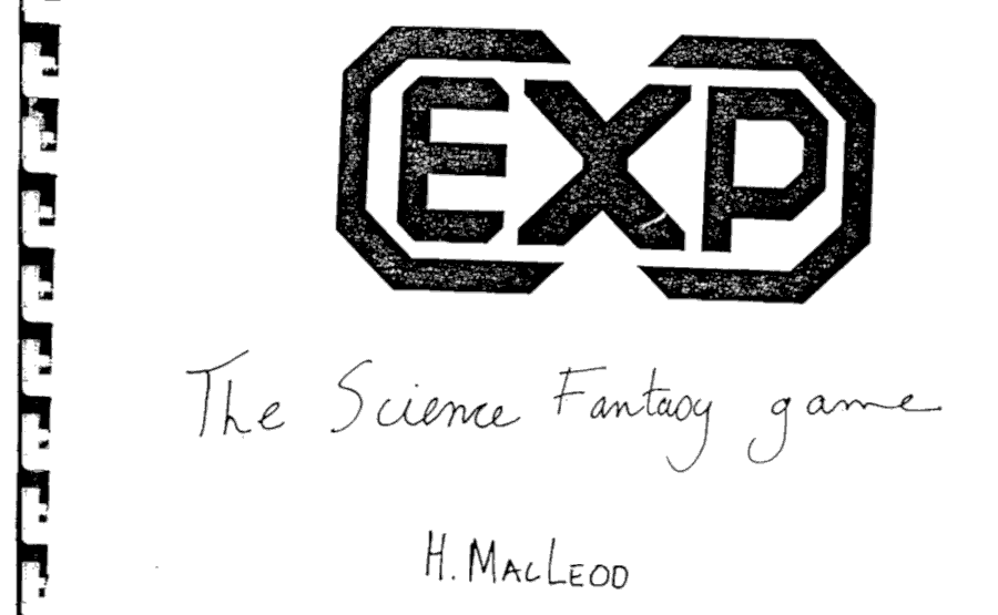 Diagram of EXP logo from 1983.