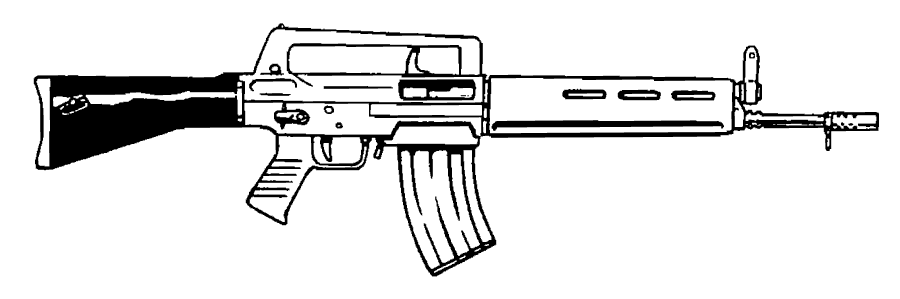 Classic military rifle small magazine clip.