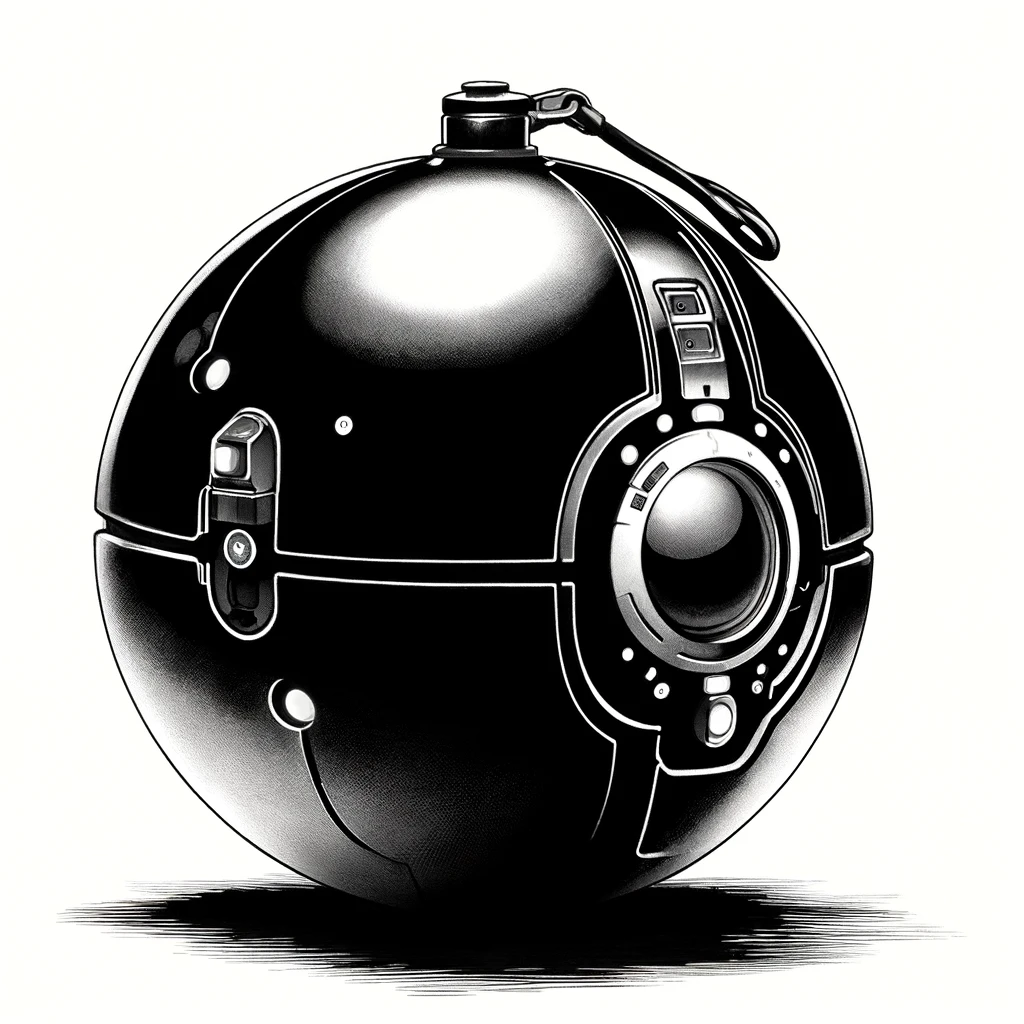 Artist: Studiostoks Date: 2015 License: CC BY-SA 4.0 A big metallic sphere.