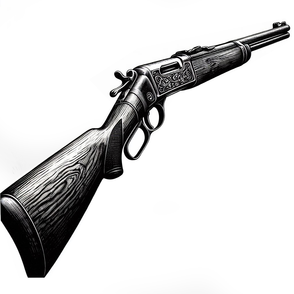 Artist: dolly aimage prompt by HM Date: 2024 License: CC BY-SA 4.0 An old school bolt action rifle.